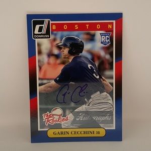 2014 Donruss The Rookies Garin Cecchini NY Mets -Autograph #49 (015)